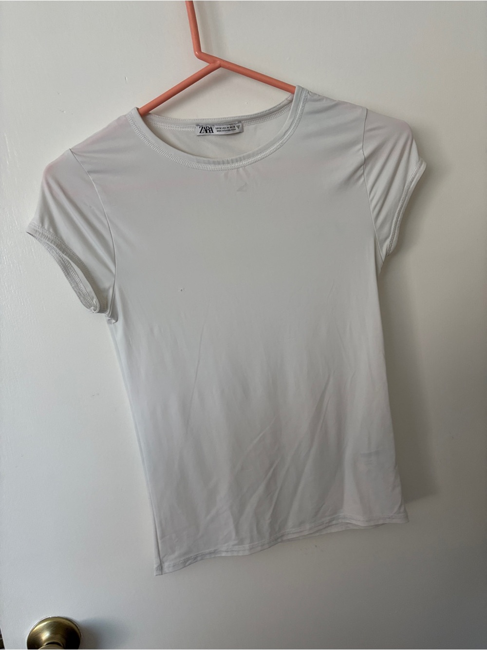 White Zara Fitted Tee